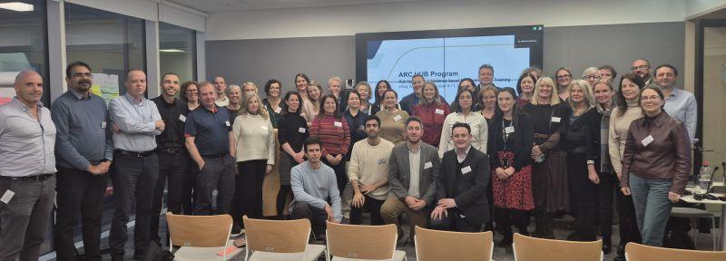 Group photo of VentureLab leaders and ARC Hub program participants during an evidence-based entrepreneurship training workshop in Ireland.