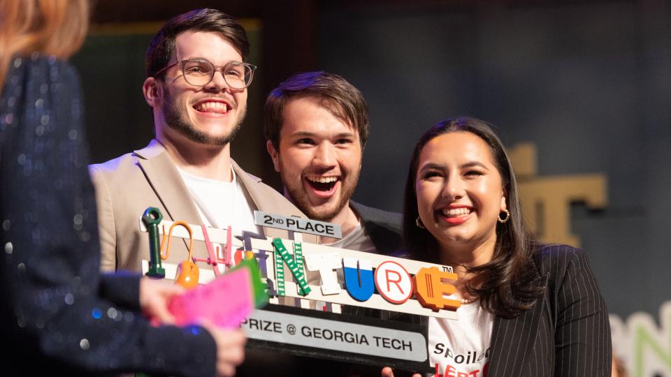students winning inventureprize